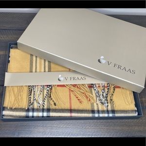 V Fraas Plaid Cashmink Scarf